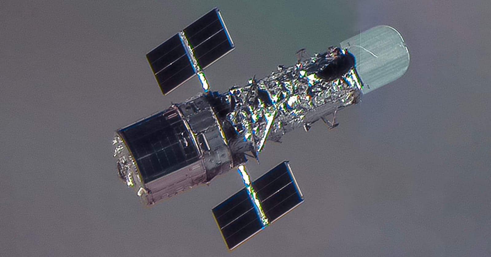 Satellite Captures Rare View of Hubble Space Telescope on its 36th Birthday